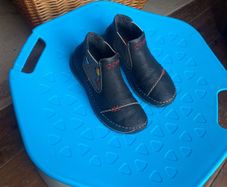 Rieker Flat Slip-On Ankle Boots (Style 51592-00). Very petite size 4. Only worn twice.