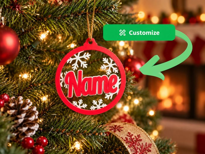 Personalized Snowflake Name Ornament
