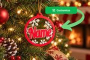 Personalized Snowflake Name Ornament