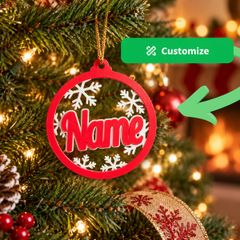 Personalized Snowflake Name Ornament