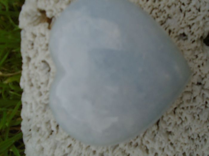 Large Angelite heart,Crystals,Gemstones,