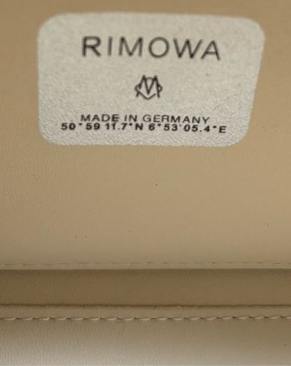 Genuine Christian Dior Rimowa X Pochette Personal shoulder bag in grey aluminium and grey leather Collector Square
