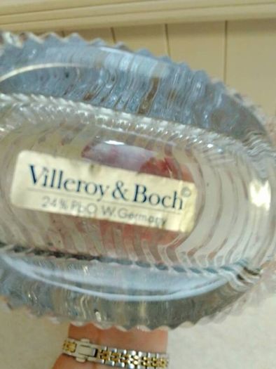 Villeroy and Boch glass decanter, art deco style