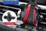 Carbon Fiber Pattern Racing Seat Shaped Car Phone Bracket GPS Bracket Support For Different Phone Models Car Air Vent Universal Smartphone Bracket