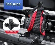 Carbon Fiber Pattern Racing Seat Shaped Car Phone Bracket GPS Bracket Support For Different Phone Models Car Air Vent Universal Smartphone