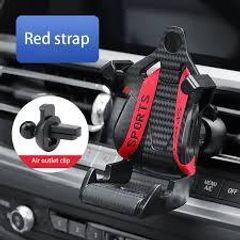 Carbon Fiber Pattern Racing Seat Shaped Car Phone Bracket GPS Bracket Support For Different Phone Models Car Air Vent Universal Smartphone
