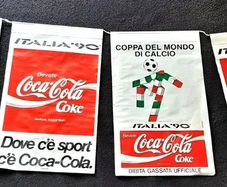 Coca Cola Italia 1990 rare banner