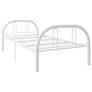 Bed Frame White Metal 90x200 cm Image 3
