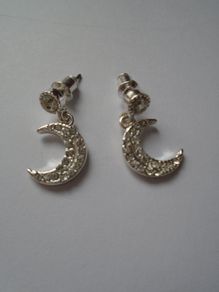 Moon earrings, Stud earrings, Costume jewellery, Earrings