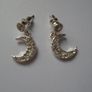 Moon earrings, Stud earrings, Costume jewellery, Earrings Image 3