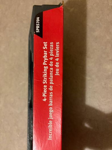 Snap-on Striking Prybar set - hard handle