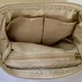 Cream Luxury Velvet Cosmetics Bag Image 4