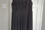 Black Vila dress with pleat detail