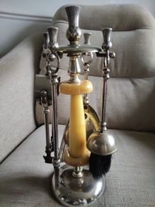 Vintage Art Deco Thistle Fireside Companion Set