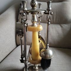 Vintage Art Deco Thistle Fireside Companion Set