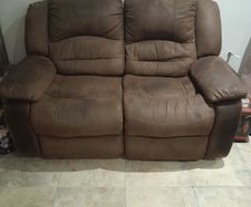 Brown recliner sofa for sale