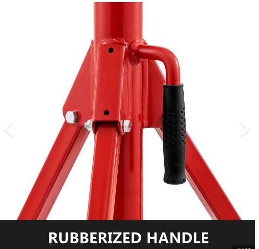 Pipe Jack Stand 1300lbs V-head With 2-ball Transfer Head