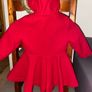 Girls Winter Red Coat Image 4