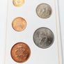 Britain's first decimal coins set in a blue wallet Image 3