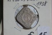 Netherlands 1938 5 cents