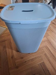 Blue laundry  basket