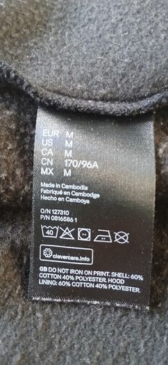 NASA black hoodie. Size M
