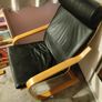 Ikea Poang Chair and Footstool Image 4