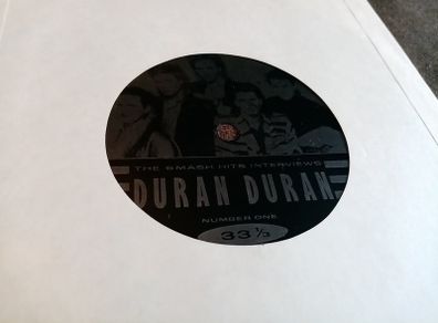 RARE DURAN DURAN FLEXI DISC. 7" Single 45rpm, smash hits magazine interview. Record. Music. Vinyl.