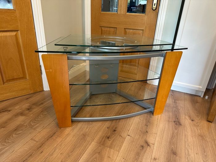 Glass TV table / stand