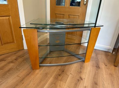 Glass TV table / stand