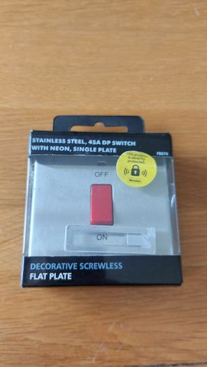 Stainless steel 45A DP Wall switch