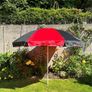 Black & Red Garden Pub Party Parade Umbrellas. Brand New In Box 2 Metre Image 3