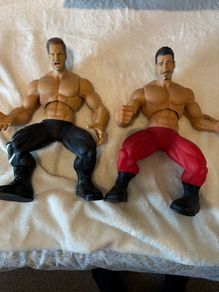 Eddie Guerrero & Chris Benoit giant figures