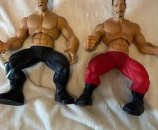 Eddie Guerrero & Chris Benoit giant figures