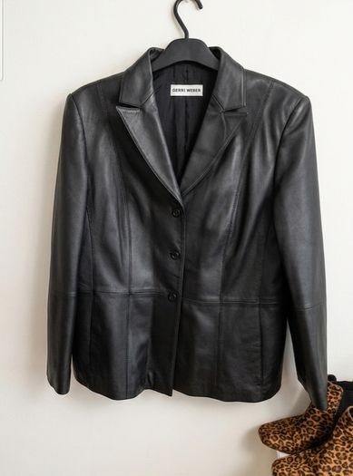 GERRY WEBER Genuine Lambskin Leather Jacket