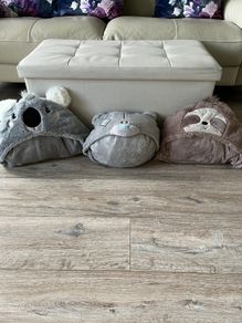 Tatty Teddy, Grey Koala and Brown Sloth Hooded Blankets
