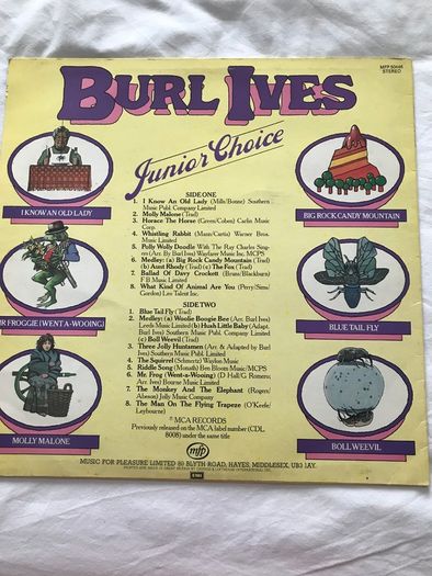 Burl Ives Junior Choice LP