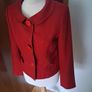 LK Bennett Short Cherry Red Jacket 12 Image 3