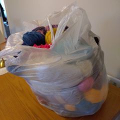 Bag of mixed wool