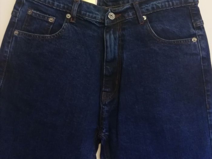 Euro Denim Mens Jeans New With Tags W34 L27 Dark Blue Heavy Duty Jeanswear