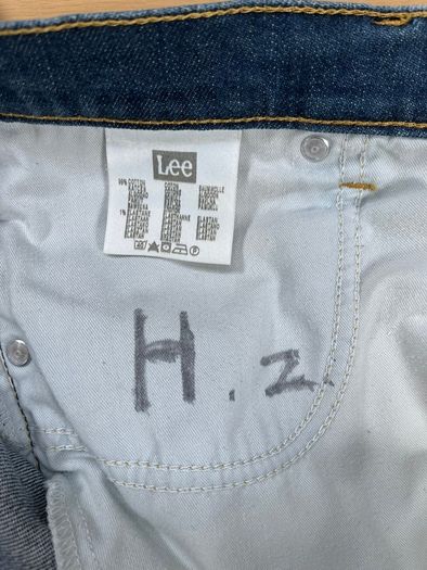 Lee Brooklyn Jeans Mens W33 L30.5 Blue Denim Regular Straight Zip Fly Cotton