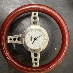 Vintage Nautical Steering-Wheel Wall Clock
