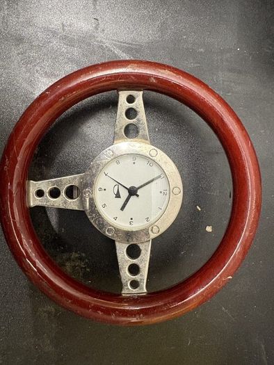Vintage Nautical Steering-Wheel Wall Clock