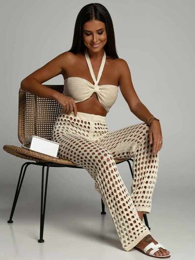 Booho top plus pants beach set