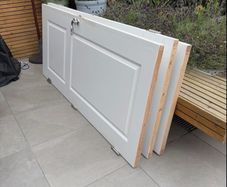White Solid Fire Doors x3  measurements in description