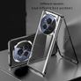 Urban Fashion Metal Frame Double-sided Tempered Glass Bottom Safety Lock with Magnetic Absorption Anti-fall Protection Mobile Phone Case Suitable for For Honor magic 6 Pro Image 3