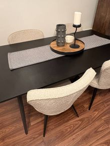 Barcelona Dining Table Black & Copper