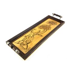 Art deco wooden tray