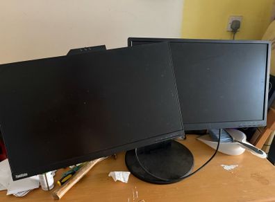Lenovo ThinkVision T24v-10 Dual Monitors with stand