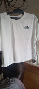 ladies the north face cropped teeshirt